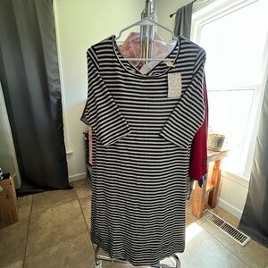 We The Free Black & White Striped Tank Dress! BRAND NEW WITH TAGS..SIZE LARGE.
